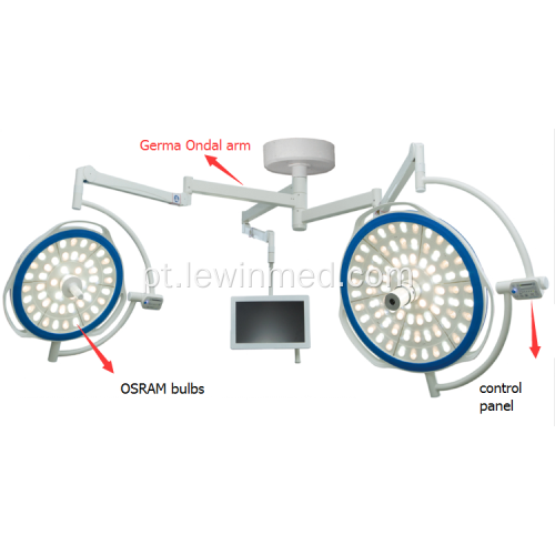 Lâmpada LED para cirurgia com sistema de câmera